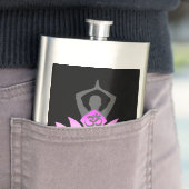 OMナマステスピリチュアルロータスフラワーヨガポーズ フラスク (インサイチュ)