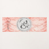 OMナマステピンクマーブル ヨガマット (裏面(横))
