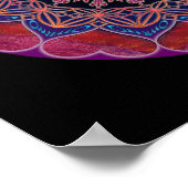 Omハート曼荼羅 ポスター (角)