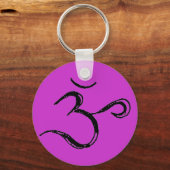 OMパープルキーチェーン キーホルダー (正面)