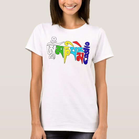 omマニのpadmeのハム雑音 tシャツ (正面)