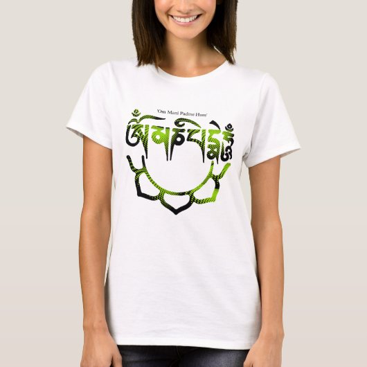 omマニのpadmeのハム雑音 tシャツ (正面)
