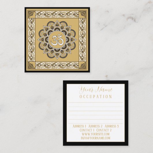 OMマンダラ – 名刺 (正面/裏面)