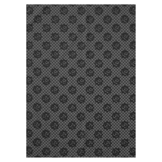 OMロータススピリチュアリティヨガinカーボンファイバースタイル テーブルクロス (正面)