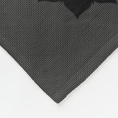 OMロータススピリチュアリティヨガinカーボンファイバースタイル フリースブランケット (角)