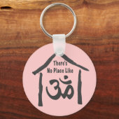 Om書道のような場所なし キーホルダー (正面)