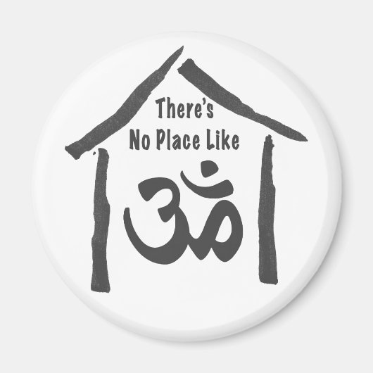 Om書道のような場所なし マグネット (正面)