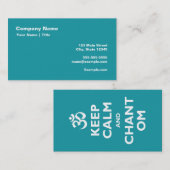 Om穏やか、詠唱保って下さい 名刺 (正面/裏面)