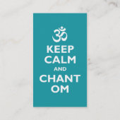 Om穏やか、詠唱保って下さい 名刺 (裏面)