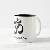 Om美しい日のマグ ツートーンマグカップ (正面右)