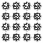 OM蓮の霊性ヨガインフラワースタイル シール (正面)