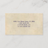 OM記号と蝶-水彩 名刺 (裏面)