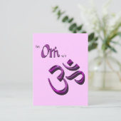 Om記号のオウム ポストカード (スタンド正面)