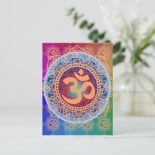 OM記号はがき ポストカード (スタンド正面)