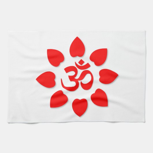 Om記号 キッチンタオル (横)