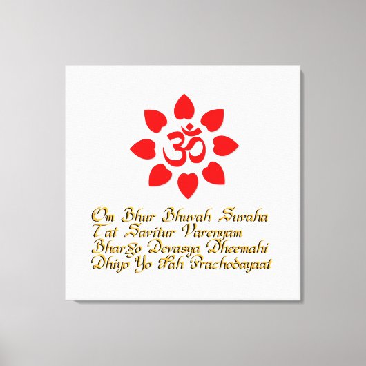 Om記号 キャンバスプリント (正面)