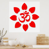 Om記号 ポスター (キッチン)