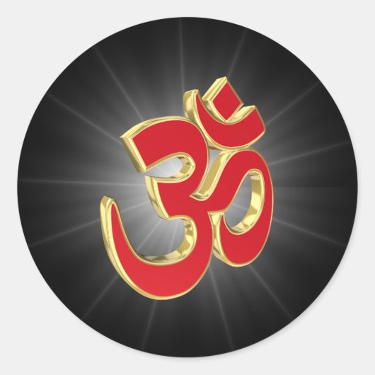 Om記号 ラウンドシール (正面)