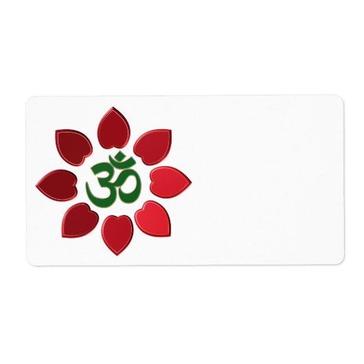 Om記号 ラベル (正面)