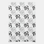 Om、オウム記号 キッチンタオル (縦)