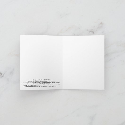 Om (オウム) カード (内部)