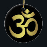 Om (オウム)ナマステヨガ記号 セラミックオーナメント<br><div class="desc">オムはインディアン宗教の神聖な音とスピリチュアルのアイコンである。ヒンズー教、仏教、ジャイナ教、シーク教のマントラでもある。オムは古代と中世の写本、寺院、修道院、スピリチュアルの宿舎で発見された図像学の一部である。このシンボルは全てのインディアン法にスピリチュアル的な意味を持つが、Omの意味や意味は様々な伝統の中や中の多様な学校によって異なる。ヒンドゥー教では、オムは最も重要なスピリチュアルの象徴の一つである。それはアッマン（魂、内の自己）とブラーマン（究極の現実、宇宙の全体、真理、神、至高の精神、宇宙原理、知識）を指す。音節はヴェダスの章の始まりと終わりにしばしば見られる、ウパニシャドや他のヒンズー教の文字。スピリチュアルの文字の唱え方、法会や私立祈りの言葉の間、結婚式などの聖句（サンスカラ）の儀式の際、時にはヨガなどの瞑想やスピリチュアルの際に行われる神聖なスピリチュアルの加持である。この音節は、オンカラ(ओंकार、オカṃラ)、アウンカラ(औंकार、オカṃラ)、プラナバ(प्रणव、プラナバ)とも呼ばれる。</div>