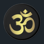 Om (オウム)ナマステヨガ記号 マグネット<br><div class="desc">オムはインディアン宗教の神聖な音とスピリチュアルのアイコンである。ヒンズー教、仏教、ジャイナ教、シーク教のマントラでもある。オムは古代と中世の写本、寺院、修道院、スピリチュアルの宿舎で発見された図像学の一部である。このシンボルは全てのインディアン法にスピリチュアル的な意味を持つが、Omの意味や意味は様々な伝統の中や中の多様な学校によって異なる。ヒンドゥー教では、オムは最も重要なスピリチュアルの象徴の一つである。それはアッマン(魂、内の自己)とブラーマン(究極の現実、宇宙の全体、真理、神、至高の精神、宇宙原理、知識)を指す。音節はヴェダスの章の始まりと終わりにしばしば見られる、ウパニシャドや他のヒンズー教の文字。スピリチュアルの文字の唱え方、法会や私立祈りの言葉の間、結婚式などの聖句(サンスカラ)の儀式の際、時にはヨガなどの瞑想やスピリチュアルの際に行われる神聖なスピリチュアルの加持である。この音節は、オンカラ(ओंकार、オカṃラ)、アウンカラ(औंकार、オカṃラ)、プラナバ(प्रणव、プラナバ)とも呼ばれる。</div>