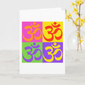 Om カード (黄色い花)