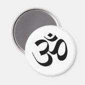OM – 平和のためのサンスクリット マグネット (正面/裏面)