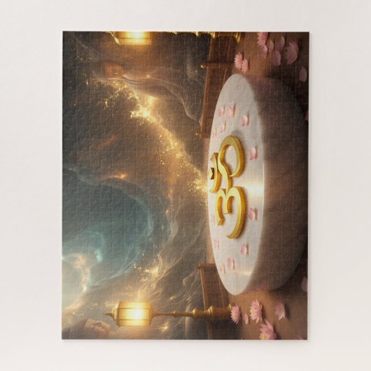 OM - 禅仏教 ジグソーパズル (縦)