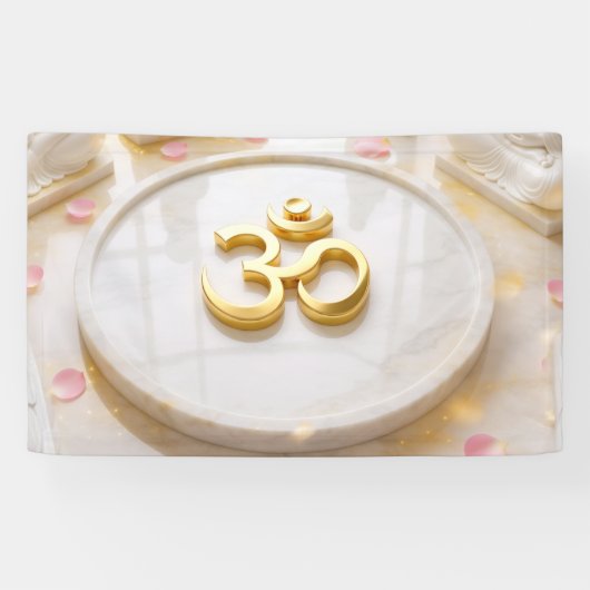 OM - 禅仏教 横断幕 (横)