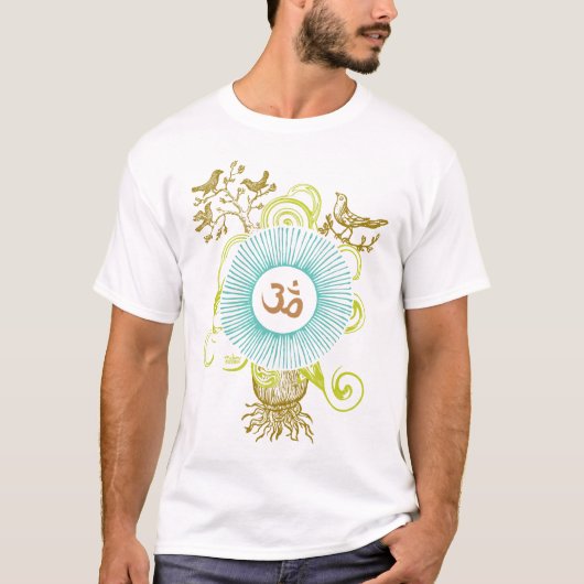 om (緑) tシャツ (正面)