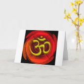 Om 1 カード (黄色い花)