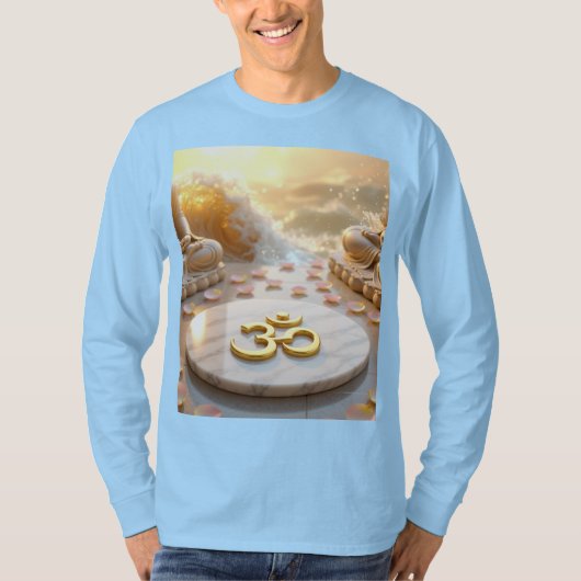 OM - AUM - 禅仏教 Tシャツ (正面)
