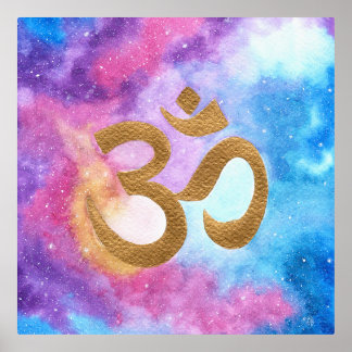 Om Cósmico 箔ポスター