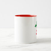 "OM for the Holidays"マグカップ ツートーンマグカップ (中央)