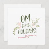 OM for the Holidays Business Holiday Greeting Card シーズンカード (正面/裏面)
