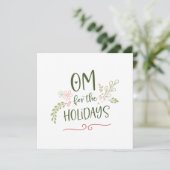 OM for the Holidays Business Holiday Greeting Card シーズンカード (スタンド正面)