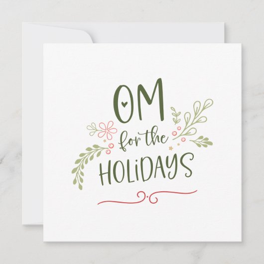 OM for the Holidays Business Holiday Greeting Card シーズンカード (正面)