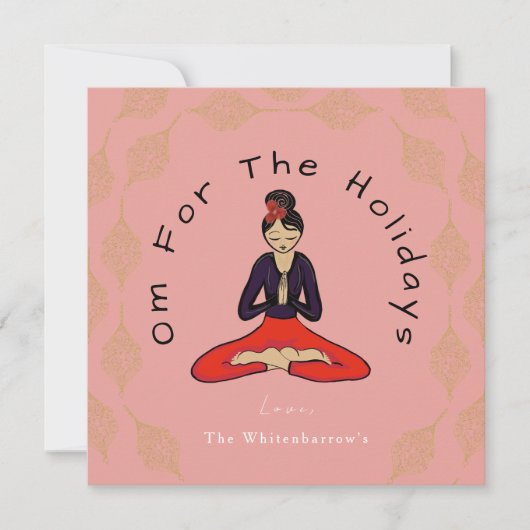 Om For The Holidays Card シーズンカード (正面)