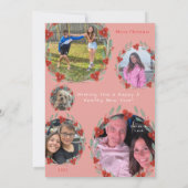 'Om For The Holidays' Family Yoga Holiday Card シーズンカード (裏面)