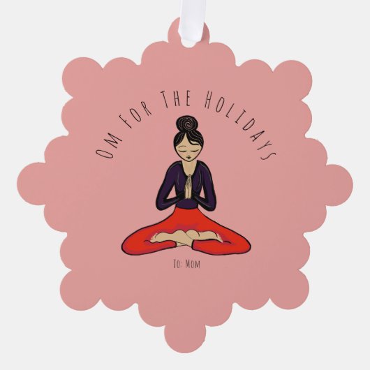 Om For The Holidays Ornament Card オーナメントカード (正面)