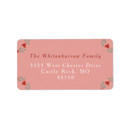 'Om For The Holidays' Yoga and Wreath ラベル