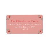 'Om For The Holidays' Yoga and Wreath ラベル (正面)