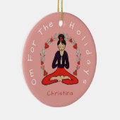 'Om For The Holidays' Yogi Friend Ornament セラミックオーナメント (右)