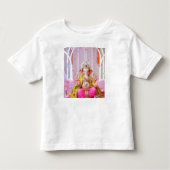 ✨ Om Ganesh – Divine Symbol of Wisdom & Prosperity トドラーTシャツ (正面)