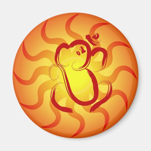 OM Ganesha – マグネット (正面)