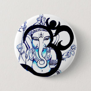 OM - Ganesha 缶バッジ