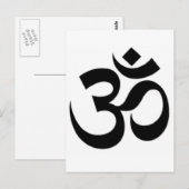 Om ma in pad me humデザイン製品 ポストカード (正面/裏面)