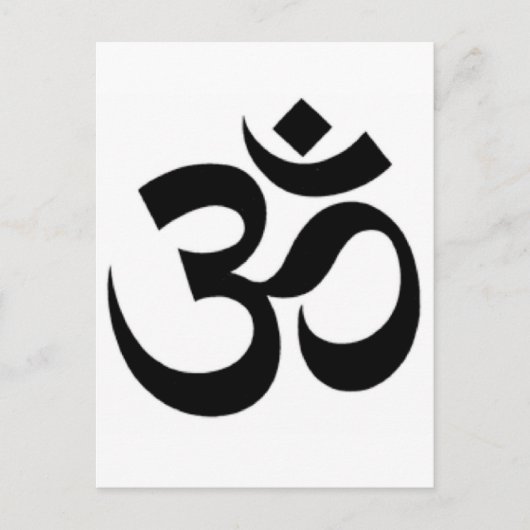 Om ma in pad me humデザイン製品 ポストカード (正面)
